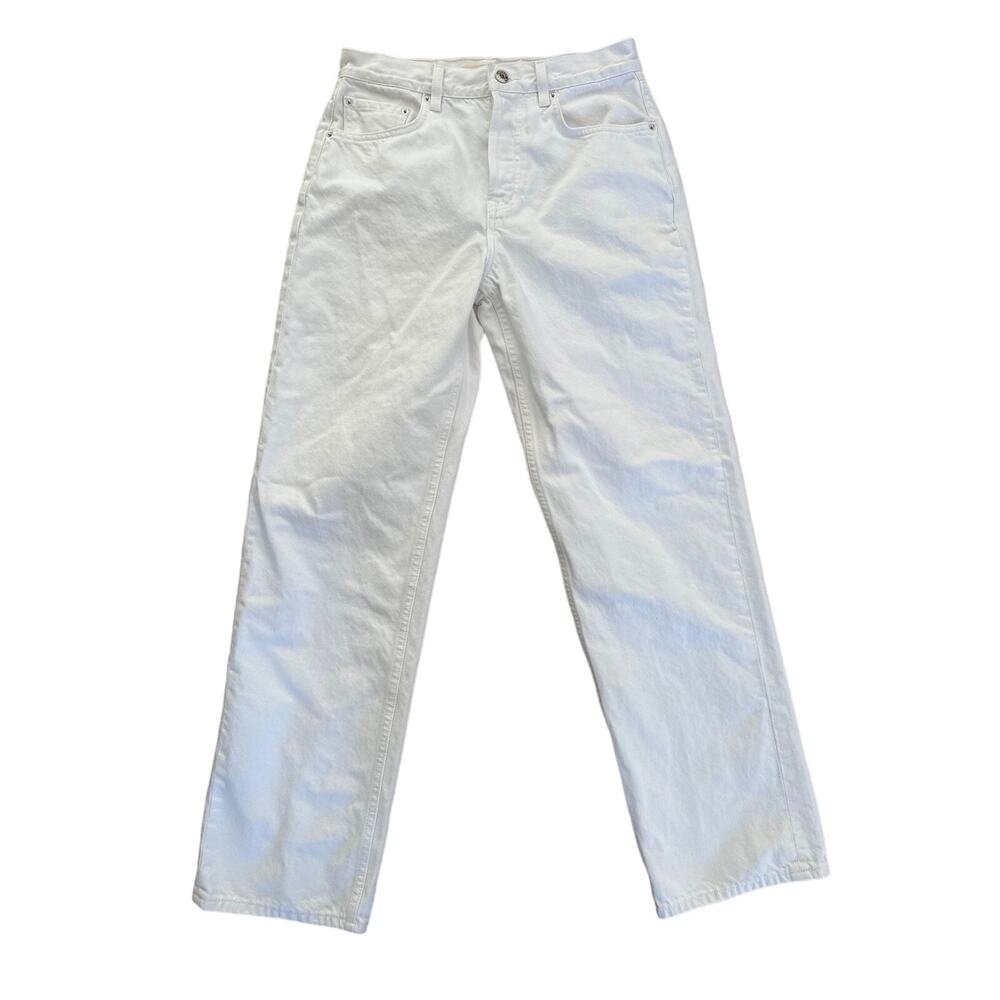 GRLFRND - Straight Leg Jeans in White